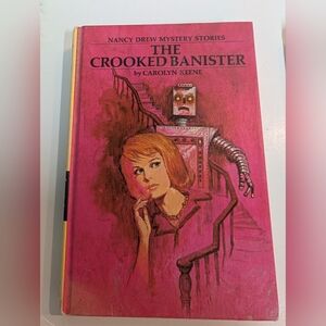 Nancy Drew "The Crooked Banister" Hardcover - Pink Cover